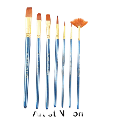 Picture of Keep Smiling Artist Brush Set 7 Piecess Nylon Hair Artist Brushes