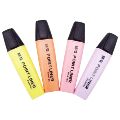 Picture of M & g 4 pcs Highlighter Point Liner Pastel Colour