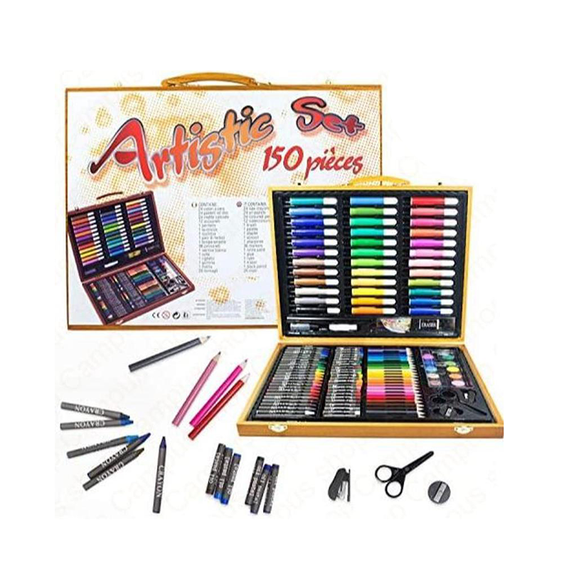 Picture of Artistic set drawing set 150-220 items in wooden case