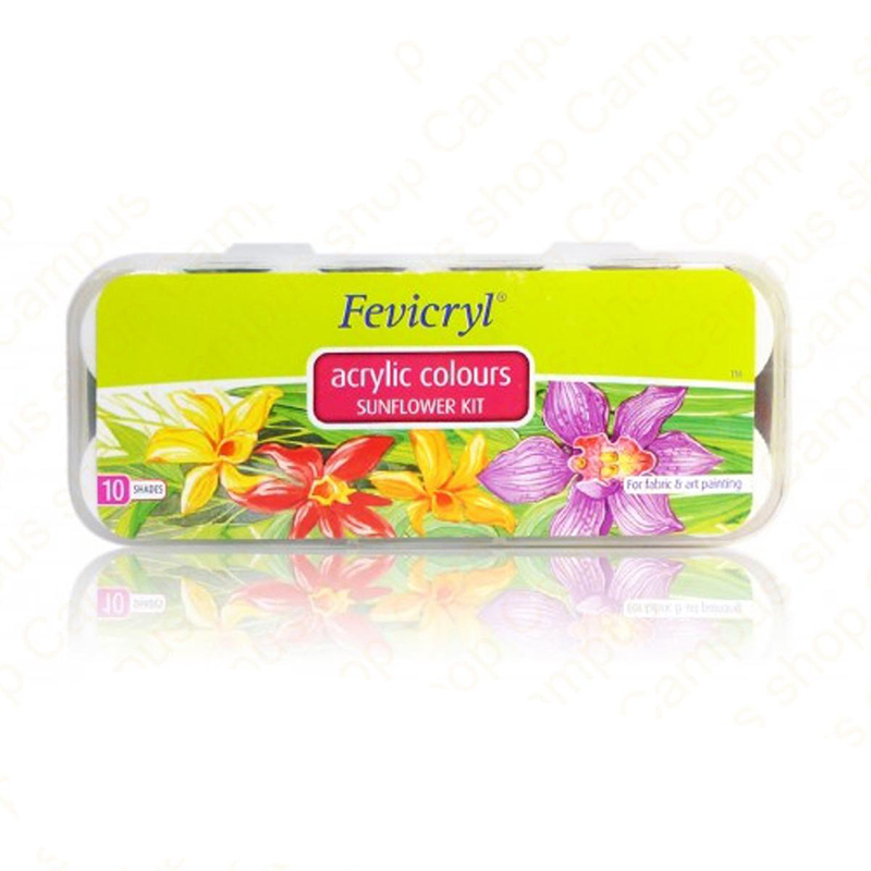 Picture of Fevicryl Acrylic Sunflower Kit 10 Shades