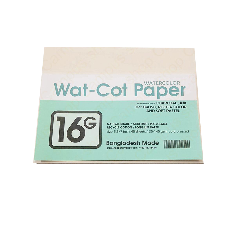 Picture of Watercolour Wat-Cot Paper  Also suitable for Charcoal,Ikn dry brush, Poster colour, and soft pastel