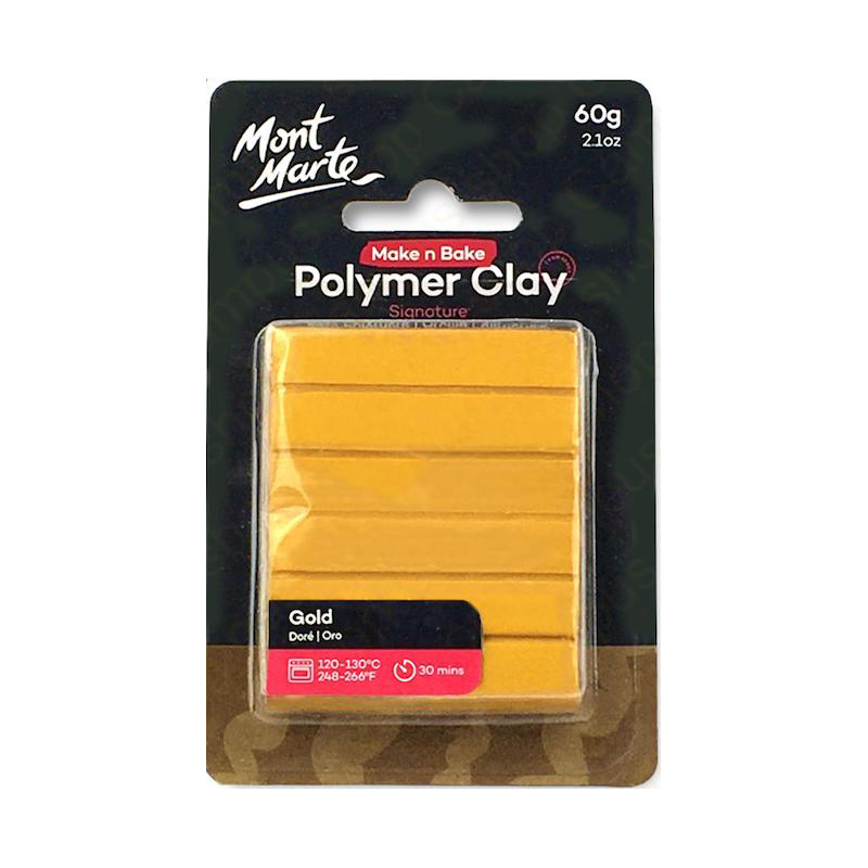 Picture of Mont Marte Make N Bake Polymer Clay 60g - Gold