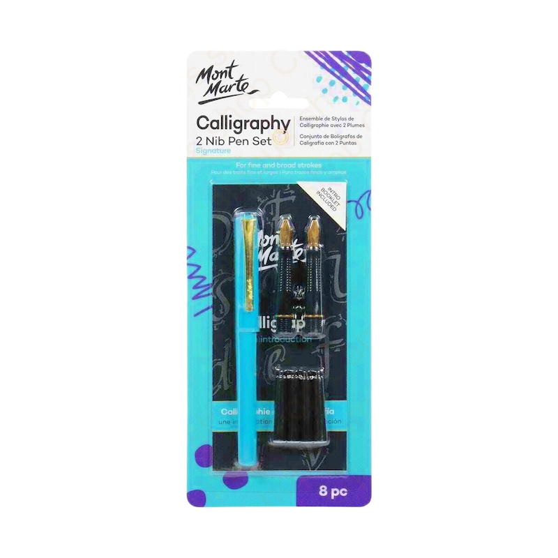 Picture of Mont Marte Calligraphy Set - 2 Nib 8pc set