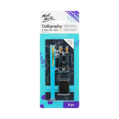 Picture of Mont Marte Calligraphy Set - 2 Nib 8pc set