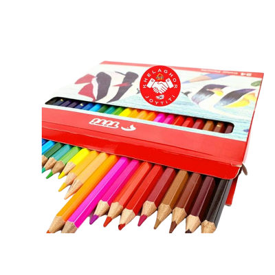 Picture of Joytiti  colour drawing pencils for kids12 mini, 12 big, 24pcs  ( best for gift )