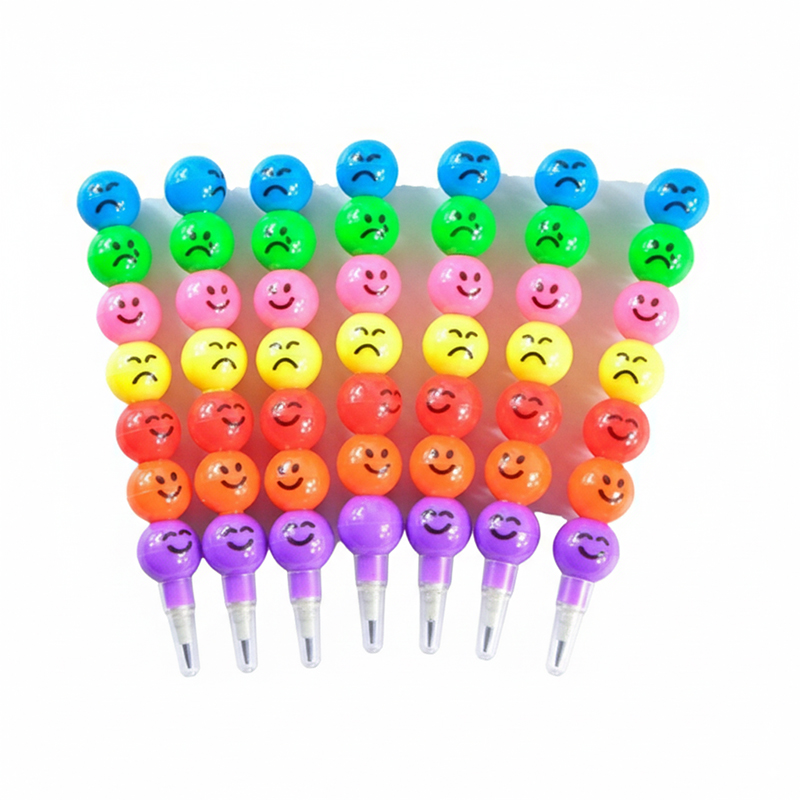 Picture of Cute funny carton smilly face 7 ball pencil for kids1pcs, 2pcs, 3pcs, 4pcs