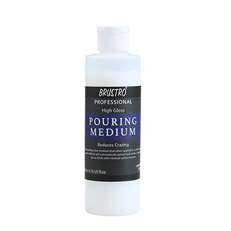 Picture of BRUSTRO Professional Artists ’ Fluid Acrylic 20 ml & Brustro Pouring Medium 200 Ml