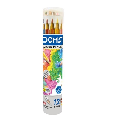 Picture of Doms  12, 24 Colour Pencil Round Tin
