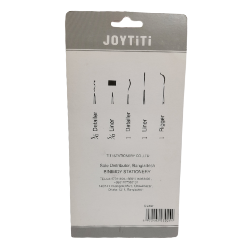 Picture of Joy Titi Micro Painting Brush - 5 pcs (2 Detailar, 2 Liner, 1 Rigger)
