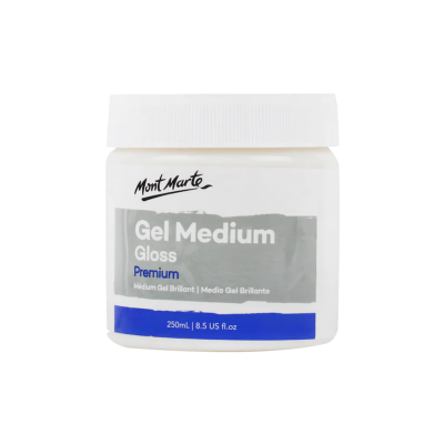 Picture of MONT MARTE Premium Gel Medium Gloss 8.5oz (250ml), Suitable for Acrylic Paints