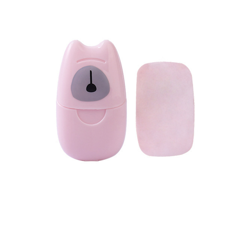 Picture of 50PCS Disposable Soap Paper Washing Cleaning Hand Bath Scented Soap Paper Soap Sheets Sanitizer for Kitchen Travel Hiking Commercial Use Hospitals