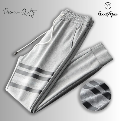 Picture of Premium Quality Gray Color Cotton Trendy Joggers for Men. - Trouser For Men