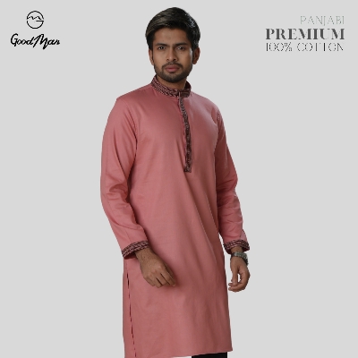 Picture of GoodMan Premium Quality Misti Color Semi Long Panjabi for Men.