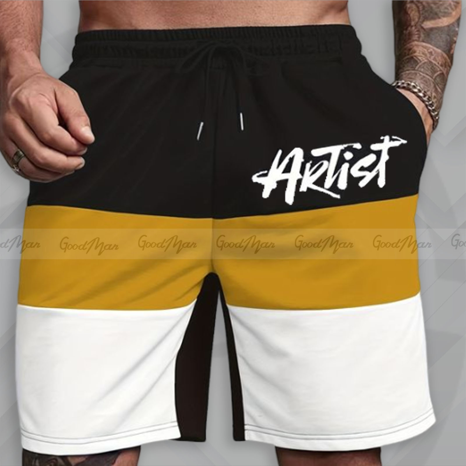 Picture of Premium Quality Black Color Cotton Short Pant for Men.