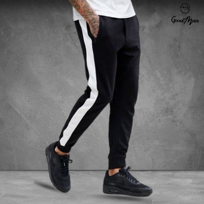 Picture of Premium Quality Black Color Cotton Trendy Joggers for Men. - Trouser For Men