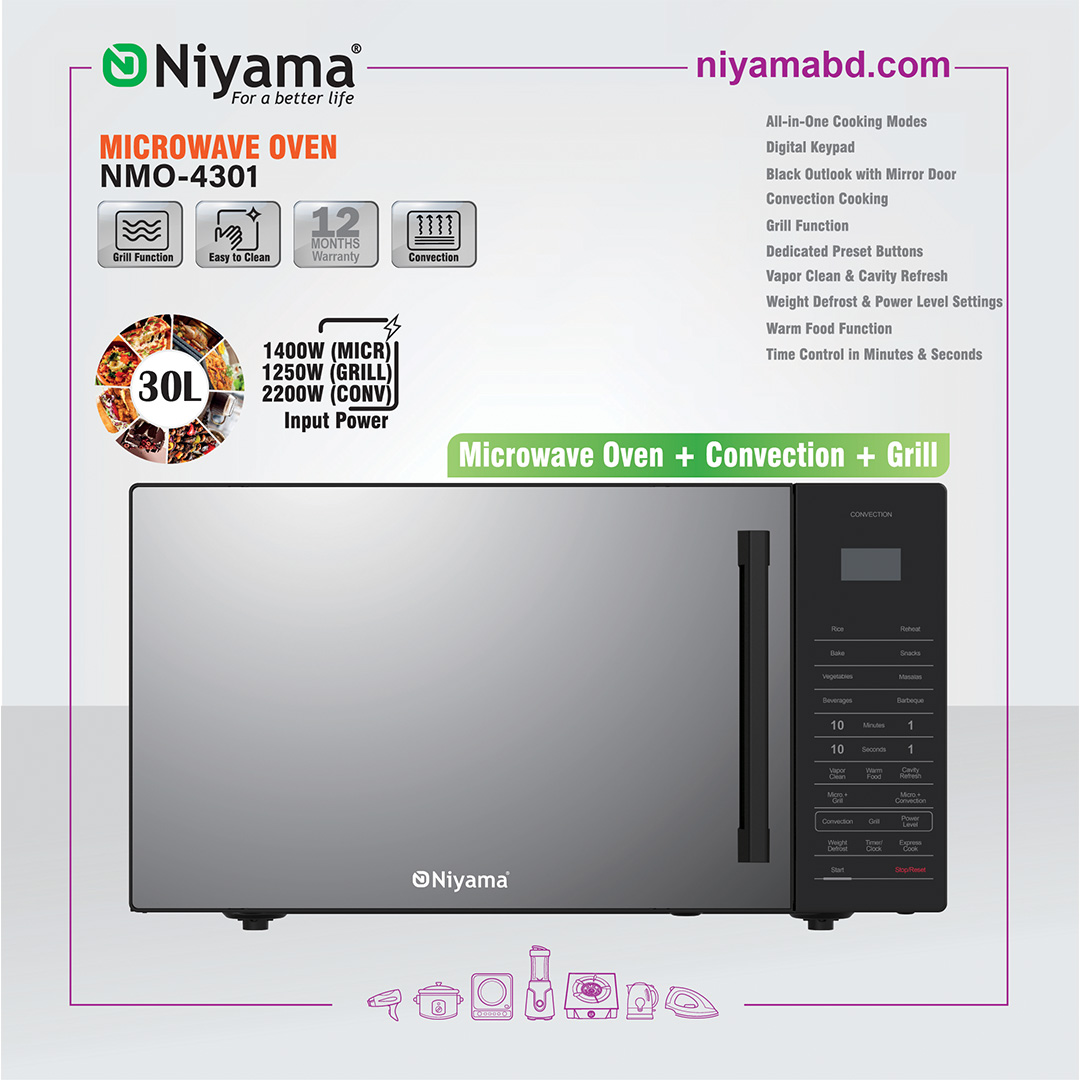 Picture of Niyama Microwave Oven Plus Convection Plus Grill All In One-NMO-4301