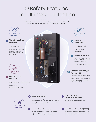 Picture of KDK One Knob Simple Control Instant Water Heater - Black (TG3AD1)