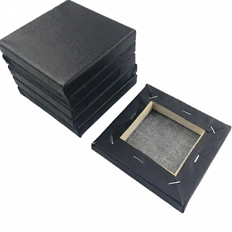 Picture of Black Canvas for Painting 5 Pcs Combo Of 4/4, 5/5, 6/6, 8/8, 10/10, 10/12, 12/16 Inches Drawing Canvas