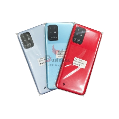 Picture of For Realme Narzo 50i Phone Battery Back Cover Backshell Glass Battery Rear Case Phone Battery Back Cover Backshell Glass Battery Rear Case - Phone Back Cover - মোবাইল ফোন - Phone