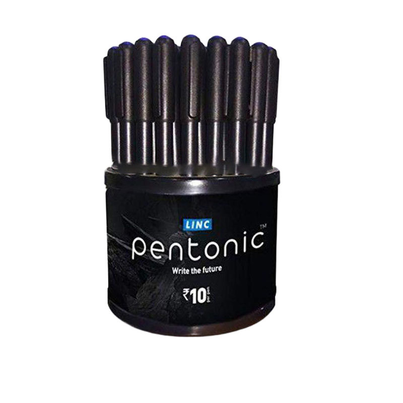 Picture of Linc Pentonic pen India (Black, Blue) 10pcs
