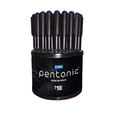 Picture of Linc Pentonic pen India (Black, Blue) 10pcs