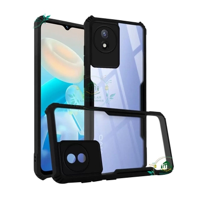 Picture of Xundd Back Cover for Vivo Y02T Transparent Hybrid Hard PC Back Bumper