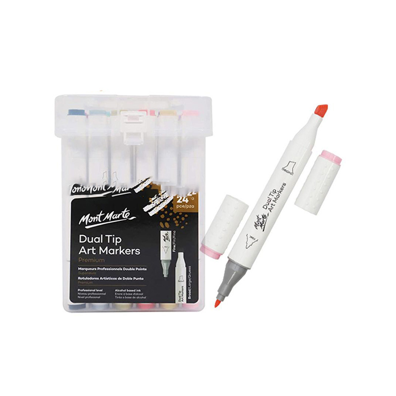 Picture of Mont Marte Premium Dual Tip Art Markers 12,24 Pcs