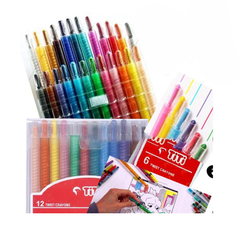 Picture of TiTi Twist Crayon  6 / 12 / 24 Color box for Artists
