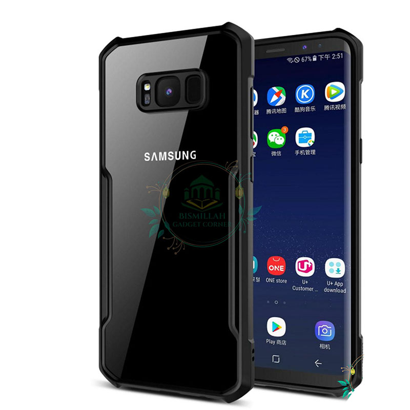 Picture of Xundd Back Cover for Samsung Galaxy S8 5G Transparent Hybrid Hard PC Back Bumper