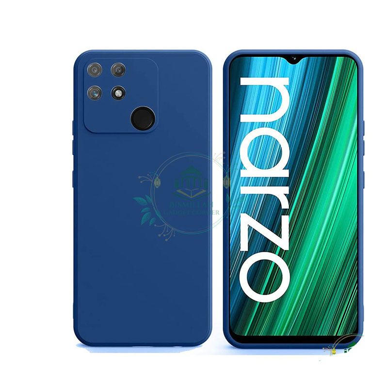 Picture of Premium Liquid Silicone Phone case for Realme Narzo 50A Liquid Silicon Mobile Back Case Soft Silicone Phone Cover