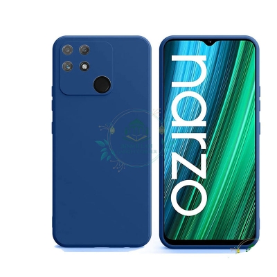 Picture of Premium Liquid Silicone Phone case for Realme Narzo 50A Liquid Silicon Mobile Back Case Soft Silicone Phone Cover