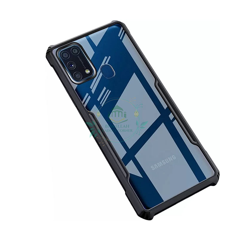 Picture of Xundd Back Cover for Samsung Galaxy M31 Transparent Hybrid Hard PC Back Bumper