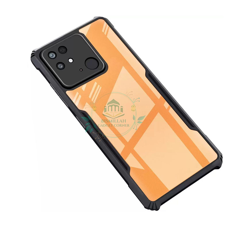 Picture of Xundd Back Cover for Xiaomi Redmi 10C,  Xiaomi Redmi 10 Power Transparent Hybrid Hard PC Back Bumper