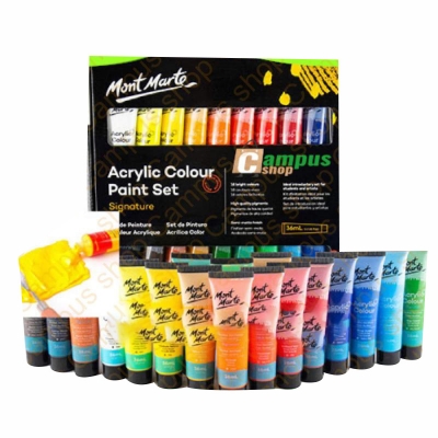 Picture of Mont Marte 18 Acrylic Color  box 36ml paint Set for Professional Artists