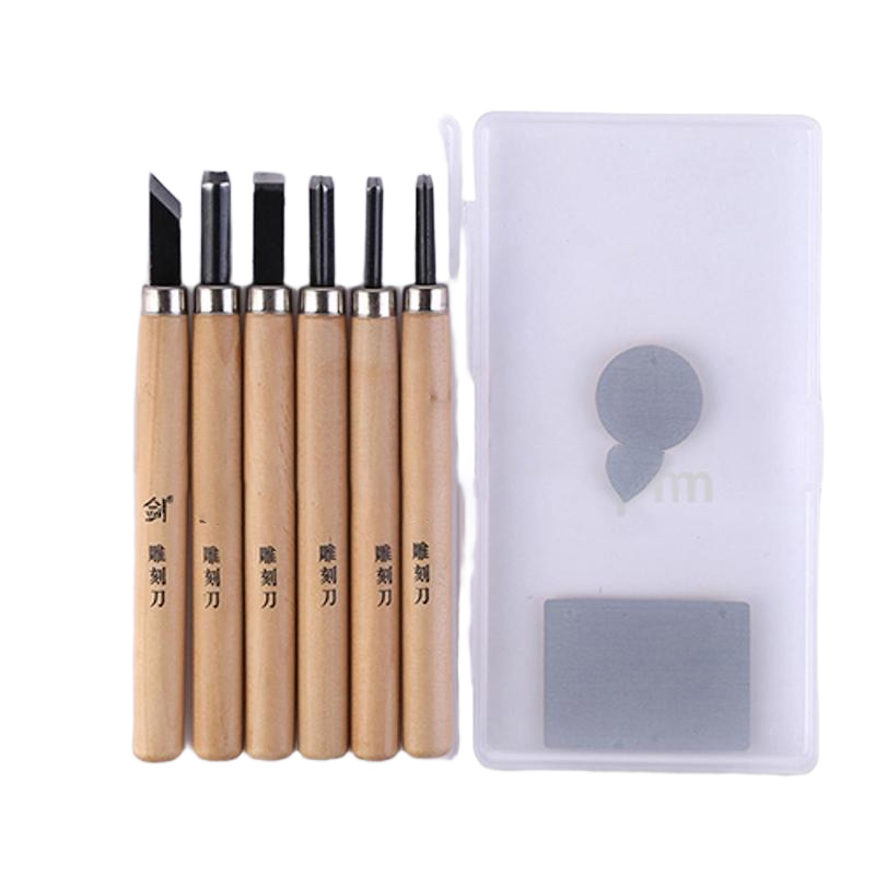 Picture of 6 PC Wood-Carving Tool Set for Professionals, Carpenters and Hobbyists