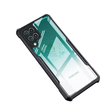 Picture of Xundd Back Cover for Samsung Galaxy M62 / Samsung Galaxy F62 Transparent Hybrid Hard PC Back Bumper