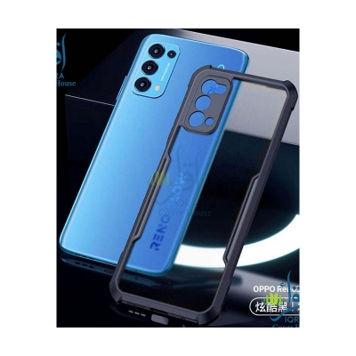 Picture of Xundd Back Cover for Oppo Reno 5 Pro 4G / Oppo Reno 5 Pro 5G Transparent Hybrid Hard PC Back Bumper