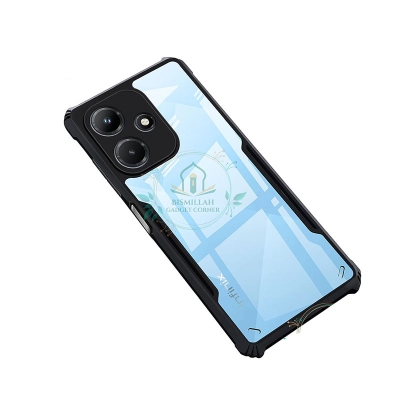 Picture of Xundd Back Cover for Infinix Hot 30 Transparent Hybrid Hard PC Back Bumper