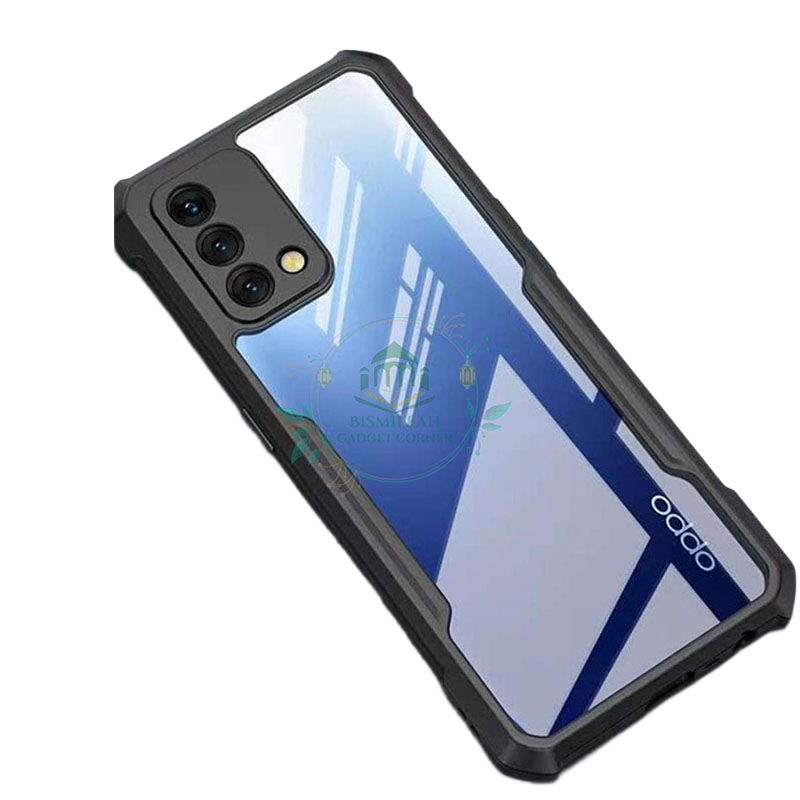 Picture of Xundd Back Cover for Oppo F19 / Oppo F19S / Oppo A74 4G / Oppo A95 4G Transparent Hybrid Hard PC Back Bumper