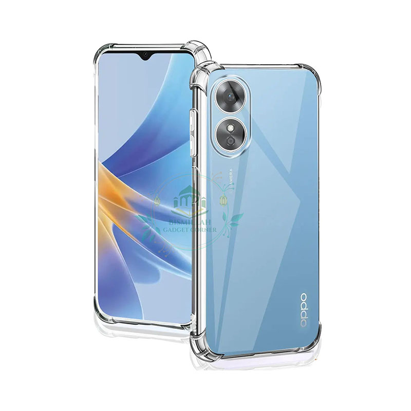 Picture of Transparent back cover For Oppo A17K / Oppo A17 Luxury transparent Protect Back Cover Soft Case