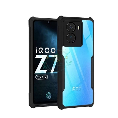 Picture of Xundd Back Cover for iQOO Z7 5G / iQOO Z7s 5G Transparent Hybrid Hard PC Back Bumper