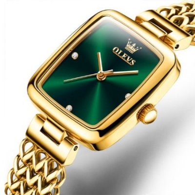 Picture of Olevs 9948 Golden Stainless Steel Analog Wrist Watch For Women
