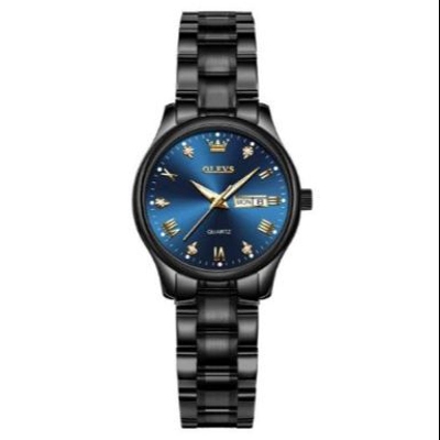 Picture of Olevs 5563 Black Stainless Steel Analog Wrist Watch For Women