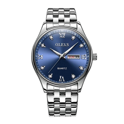 Picture of Olevs 5570 Stainless Steel Analoge Wrist Watch For Men