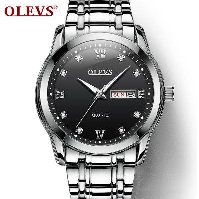 Picture of Olevs 8691 Stainless Steel Analoge Wrist Watch For Men