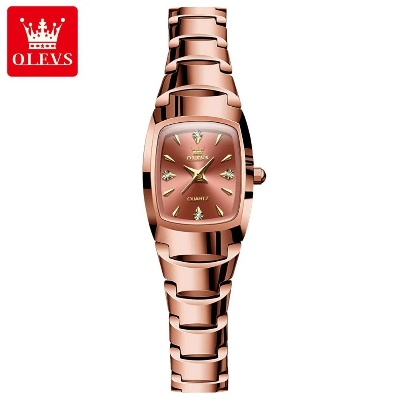 Picture of Olevs 7006L RoseGold Tungsten Steel Analoge Wrist Watch For Women