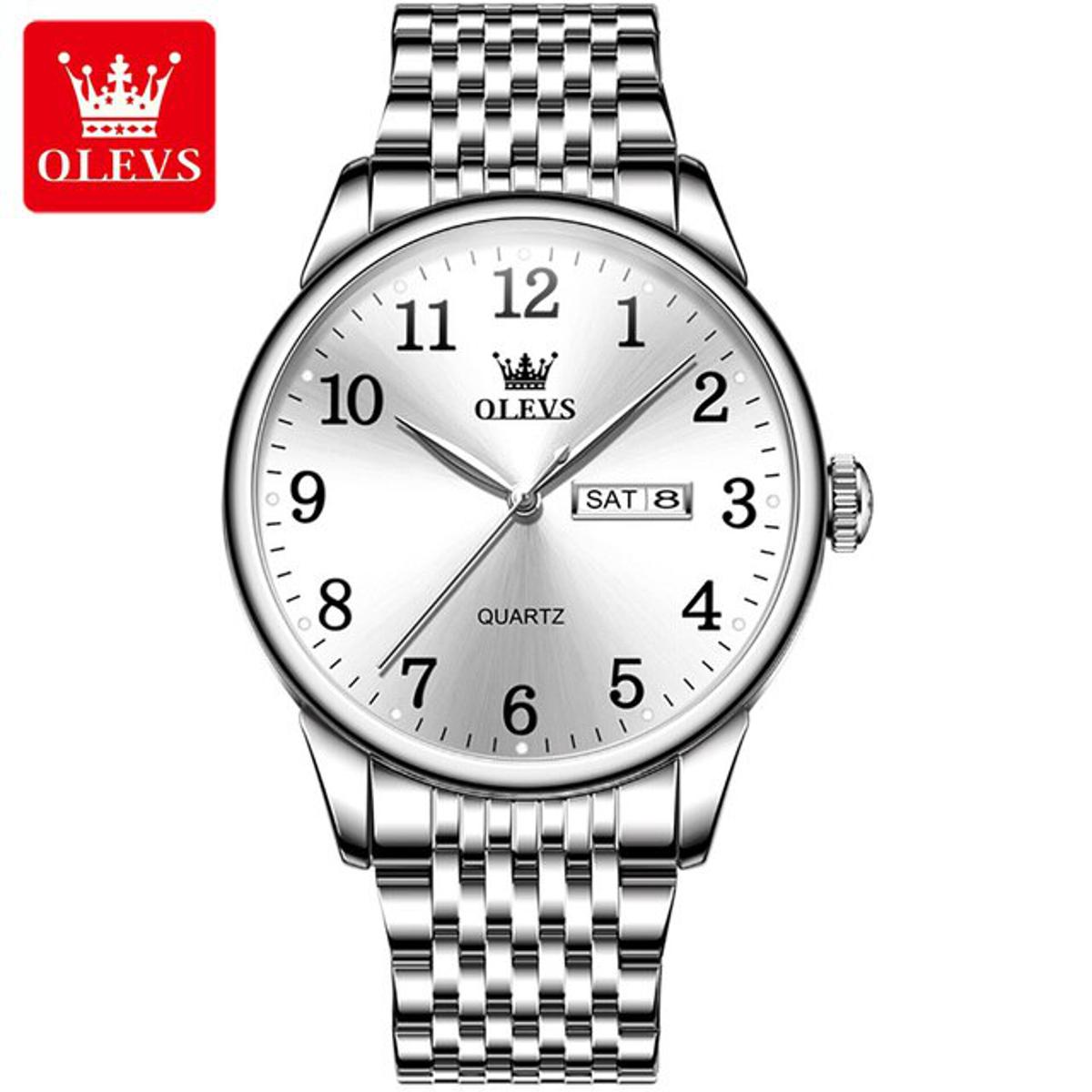 Picture of Olevs 5535S Stainless Steel Analog Wrist Watch For Men