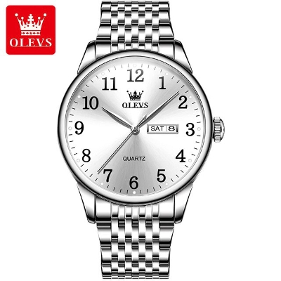 Picture of Olevs 5535S Stainless Steel Analog Wrist Watch For Men