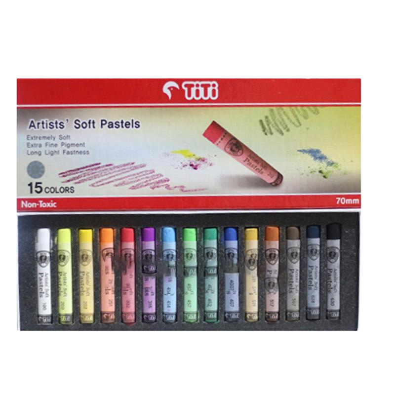 Picture of Titi Artist Soft Pastels 15 Shades-Multicolor