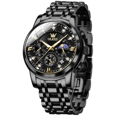 Picture of Olevs 2951 Stainless Steel Chronograph Wrist Watch For Men